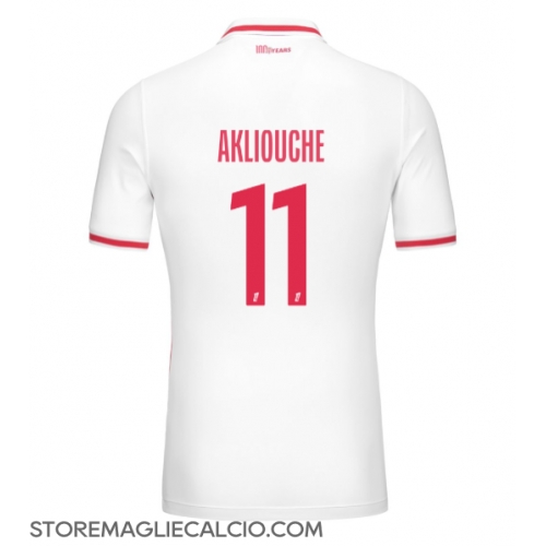 AS Monaco Maghnes Akliouche #11 Maglia Gara Casa Repliche 2024-25 Maniche Corte AS Monaco Maghnes Akliouche #11 Maglia Gara Casa Repliche 2024-25 Maniche Corte